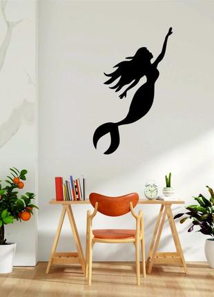 Декоративне настінне 3d панно «русалонька» декор на стіну з об'ємом
