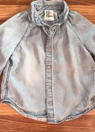 Продам джинсову сорочку для дівчинки