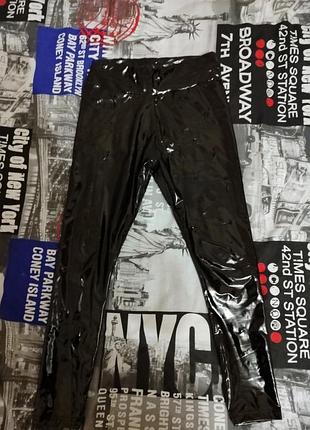 Продам новые виниловые лосины не носились и не стирались без флиса