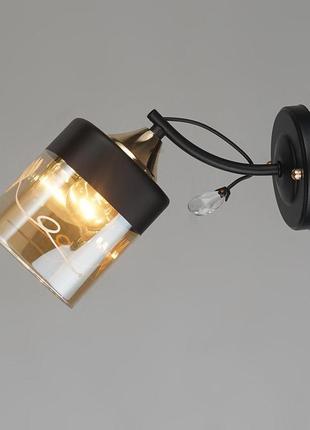Бра настінне sirius b a3428/1w bk+fgd