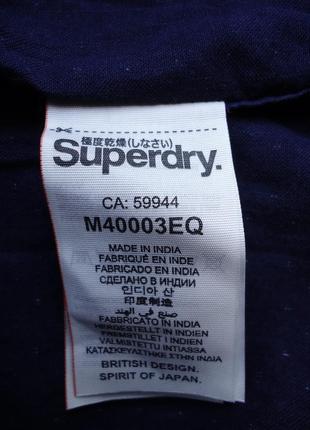 Сорочка superdry exclusive indigo (m)6 фото