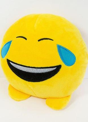 М'яка іграшка weber toys смайлик emoji сміхотунчик 18см (wt621)