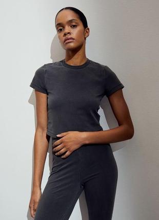 Топ футболка сіра h&m hm оригінал ✅ xs s m l xl xxl