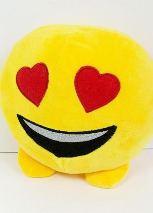 М'яка іграшка weber toys смайлик emoji улюбленець 18см (wt619)