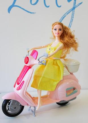 Лялька barbie qy 118 з мотоциклом6 фото