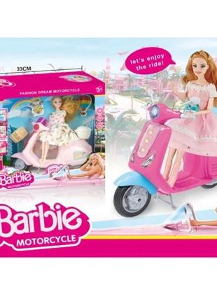Лялька barbie qy 118 з мотоциклом2 фото