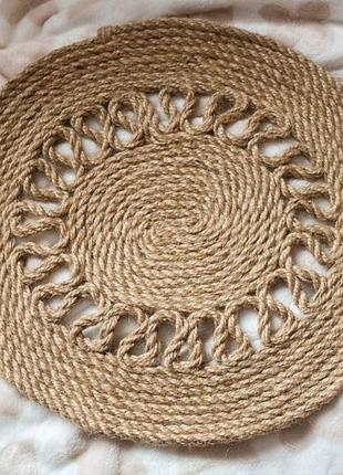 Підставка під горяче, подставка из каната, джута