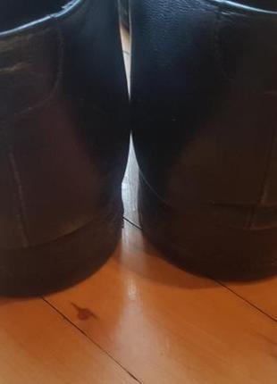 Мужские черные туфли bally натуральная кожа