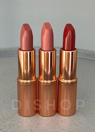 Подарочный набор мини-помад charlotte tilbury mini iconic matte revolution lip trio set оригинал3 фото