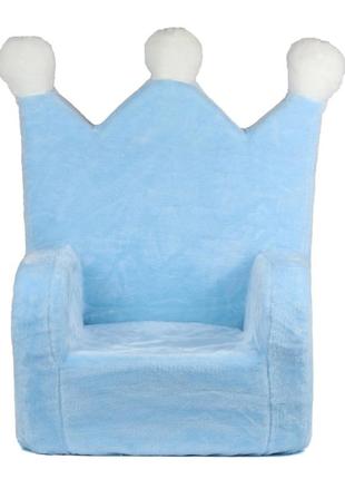Дитяче крісло zolushka принц 75см блакитне (zl586)