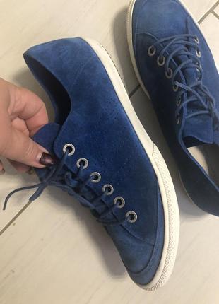 Стильні яскраві шкіряні кеди р 44