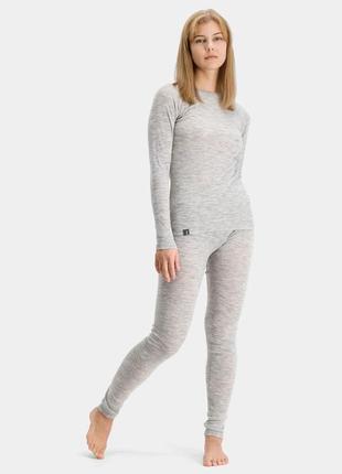 Комплект жіночої термобілизни з вовни мериносу neomondo ladies undershirt grey 70% wool - 30% pes