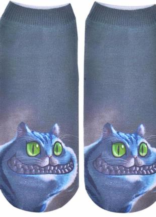 Модні шкарпетки принт 3d 3д з фото тварин1 фото