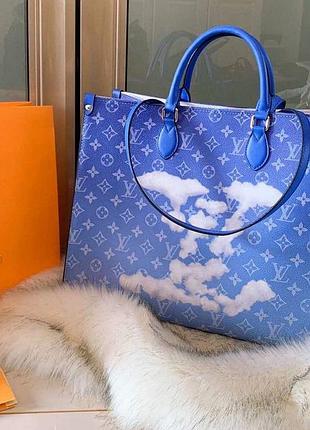 Шопер синій середній розмір