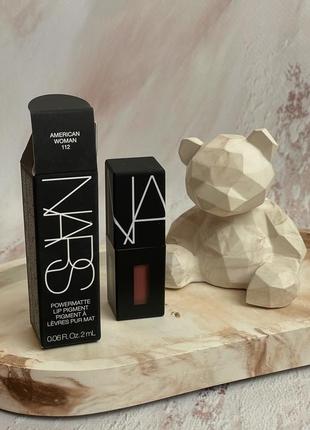 Стойкая жидкая матовая помада nars powermatte lip pigments