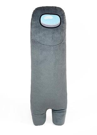 М'яка іграшка weber toys валик батон космонавт among us 60см сірий (wt7044)