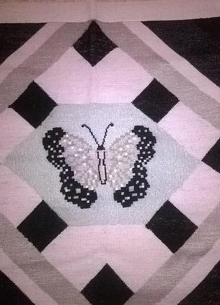 Вышивка -"бабочка",  ручная работа