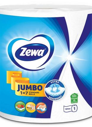 Полотенца бумажные "zewa" jumbo, белые, 1 шт