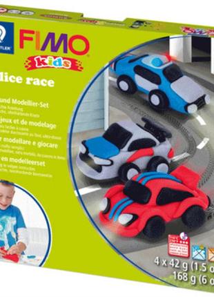 Набор для творчества fimo kids полицейские авто 4 цвета х 42 г (4007817066546)