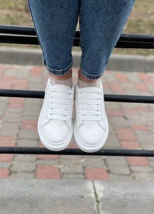 Кроссовки женские ecco, стильные белые кроссовки екко3 фото