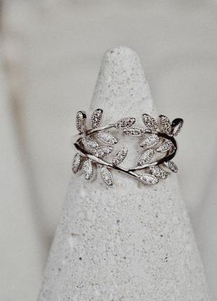 Кільце xuping, фіаніт, родій, розмір 17