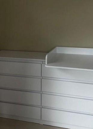 Комод лайт экко 6 ящиков + пеленатор накладной 160 см