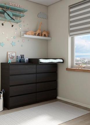 Комод лайт экко 6 ящиков + пеленатор накладной 160 см