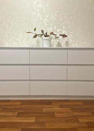 Комод лайт экко 6 ящиков + пеленатор накладной 160 см