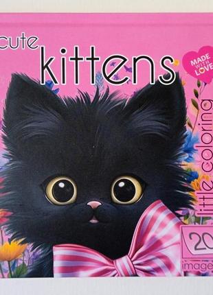 Розмальовка антистрес   kittens 140х140 см, 24 аркуші, тверда обкладинка