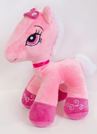 Мягкая игрушка zolushka пони арабелла 28см розовая (zl5332)