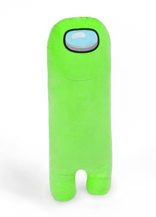 Мягкая игрушка weber toys валик батон космонавт among us 80см зелёный (wt7073)