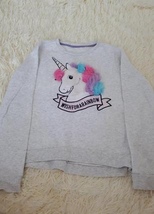 Тепленький свитшот с единорогом