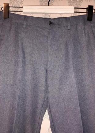 Сірі брюки штани класичні на кант чоловічі m&s2 фото