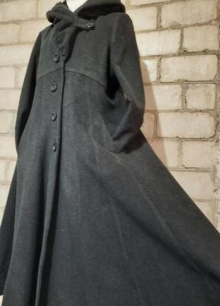Роскошное пальто шерсть кашемир австрия премиум с капюшоном2 фото