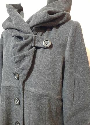 Роскошное пальто шерсть кашемир австрия премиум с капюшоном9 фото