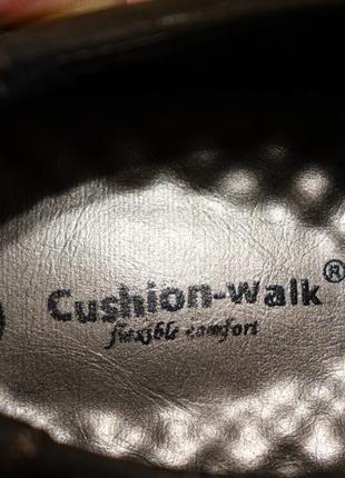 Легчайшие закрытые туфли-кроссовки цвета горького шоколада cushion-walk англия 38 р.4 фото