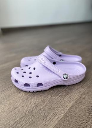 Кроксы оригинал crocs m7w9 сиреневые