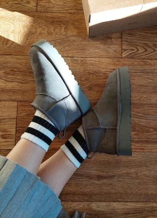 Уггі угги угг ugg ultra mini platform grey