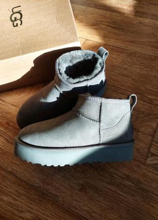 Уггі угги угг ugg ultra mini platform grey