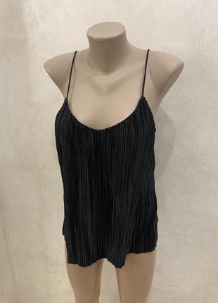 Топ жатка майка чорна на брителях h&m