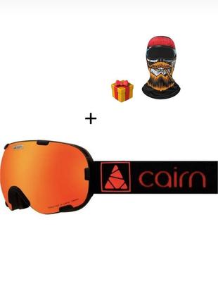 L маска горнолыжная cairn spirit spx3 black-orange