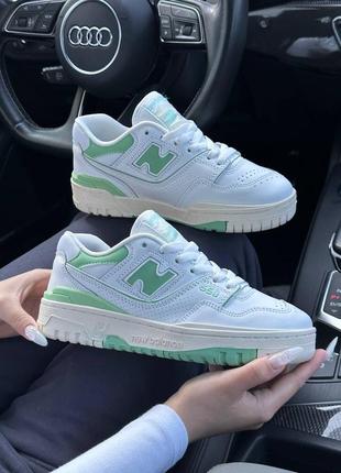 Женские кроссовки new balance 550 white green 36-39