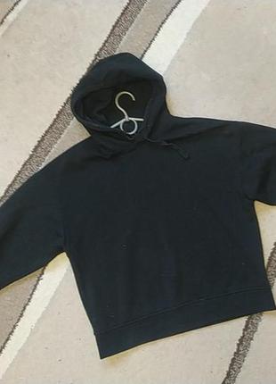 Хиди оверсайз черная с капюшоном