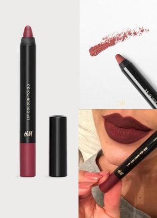 Олівець-помада h&m lip colour-to-go іспанія в подарунковій уп!2 фото