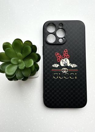 Крутий чохол gucci мікі маус для iphone 14 pro max1 фото