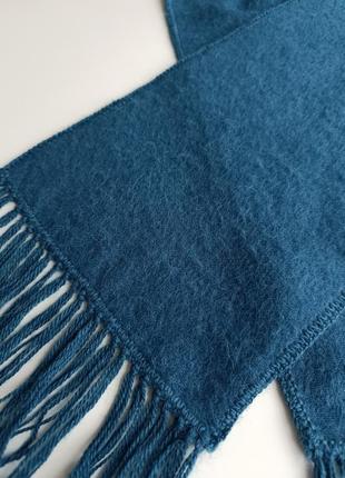 Теплый качественный длинный шарф из шерсти альпаки4 фото