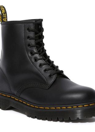 Шкіряні черевики унісекс - dr. martens 8 дірок black