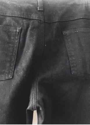 Черные джинсы американского бренда из плотного коттона8 фото
