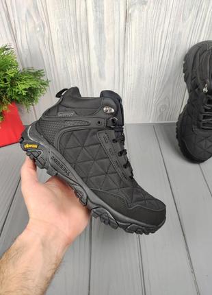 Черевики теплі merrell moab 3 mid black (хутро)