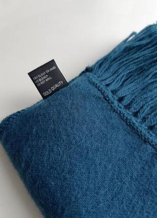 Теплый качественный длинный шарф из шерсти альпаки8 фото